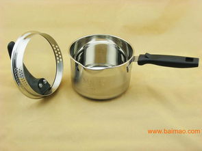 潮安縣彩塘不銹鋼制品廠 專業生產高品質不銹鋼濾口單柄奶鍋